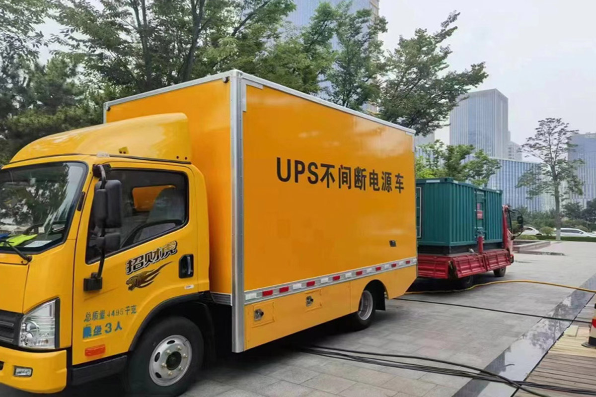 敦煌发电机租赁施工现场